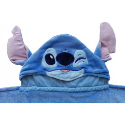 DISNEY STITCH COPERTA PILE CON CAPPUCCIO 120X150CM LYO