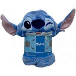 DISNEY STITCH COPERTA PILE CON CAPPUCCIO 120X150CM LYO