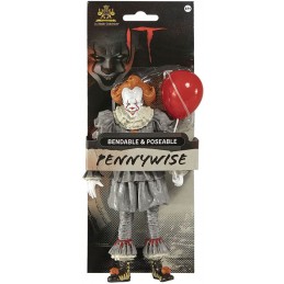 NOBLE COLLECTIONS IT 2017 PENNYWISE BENDYFIGS 20CM ACTION FIGURE