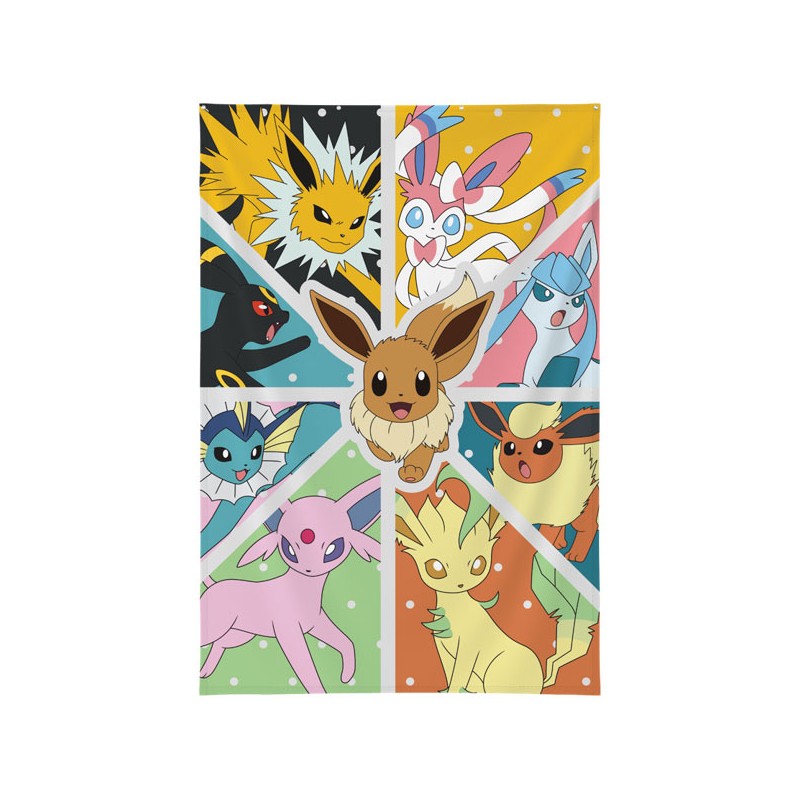 POKEMON EEVEE TRANSFORMATIONS WALL DECOR 125X85CM TELO DECORATIVO LYO