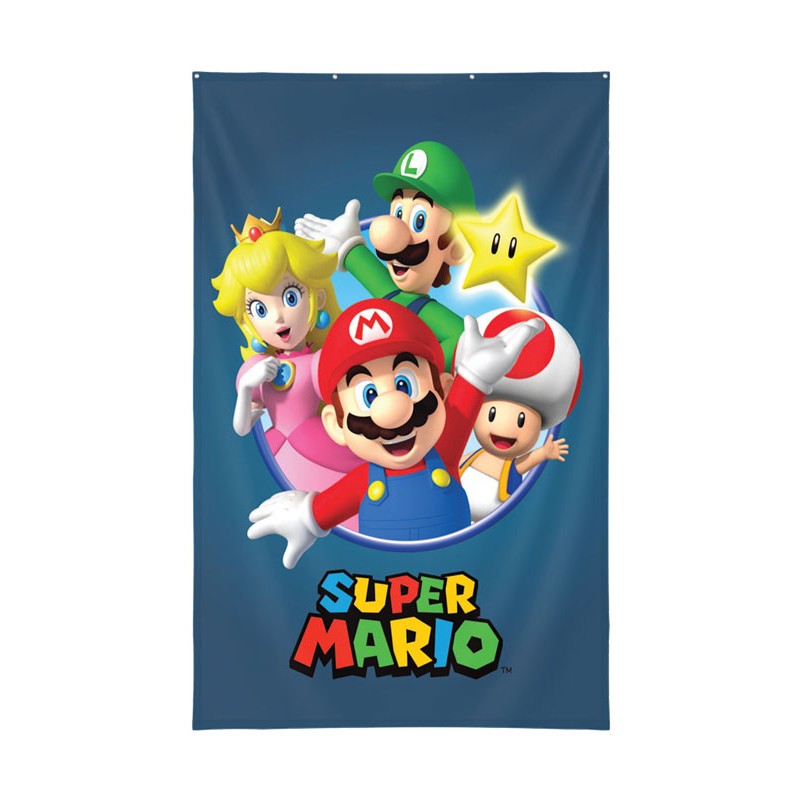 LYO SUPER MARIO CHARACTERS WALL DECOR 125X85CM