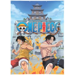 LYO ONE PIECE MONKEY D.LUFFY AND PORTGAS D.ACE WALL DECOR 125X85CM