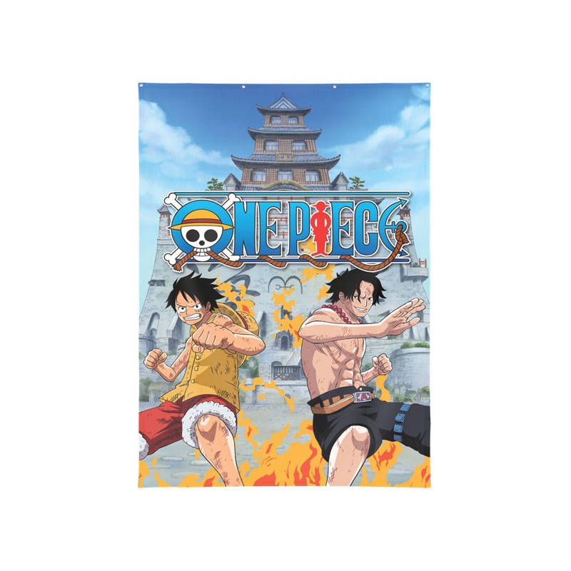 LYO ONE PIECE MONKEY D.LUFFY AND PORTGAS D.ACE WALL DECOR 125X85CM