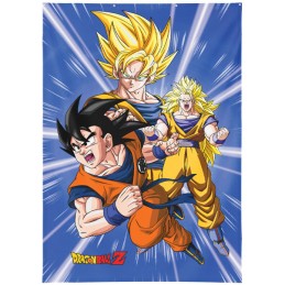 DRAGON BALL Z GOKU TRANSFORMATIONS WALL DECOR 125X85CM TELO DECORATIVO LYO