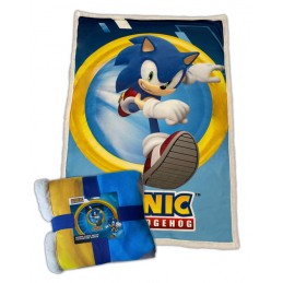 SONIC THE HEDGEHOG COPERTA IN PILE SHERPA 100X150CM LYO