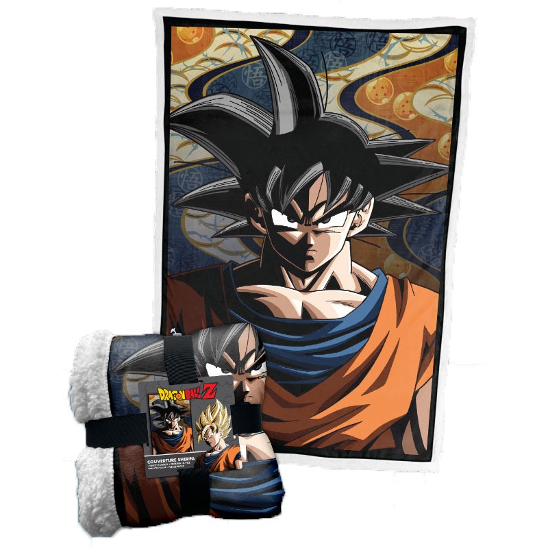 DRAGON BALL Z GOKU COPERTA IN PILE SHERPA 100X150CM LYO