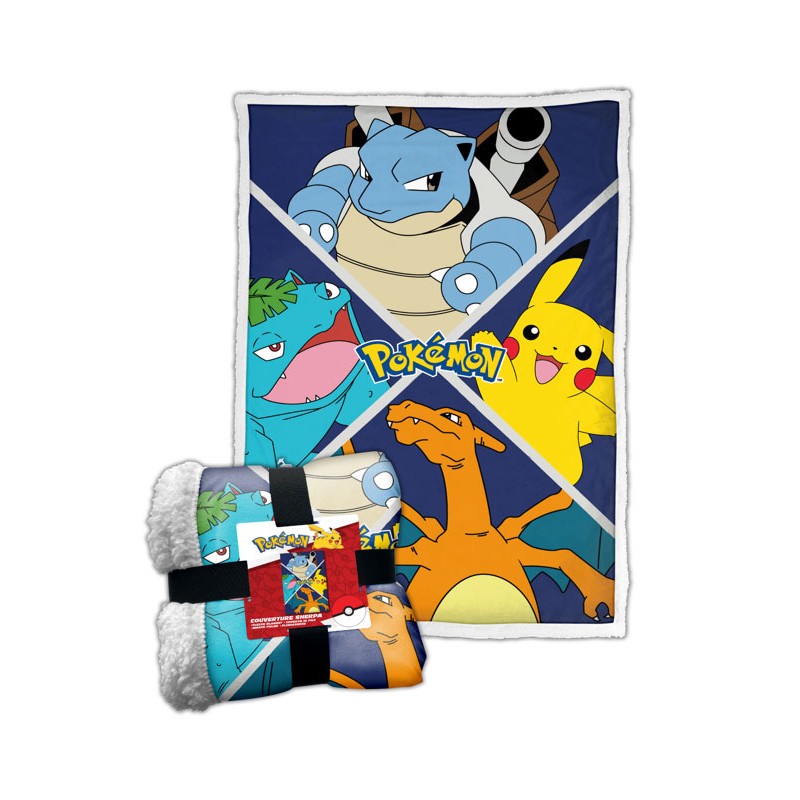 LYO POKEMON CLASSIC FLEECE SHERPA BLANKET 100X150CM