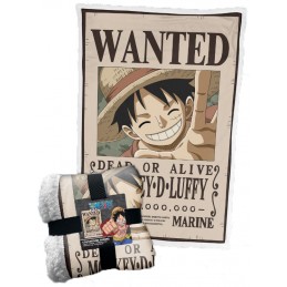 LYO ONE PIECE MONKEY D.LUFFY WANTED FLEECE SHERPA BLANKET 100X150CM