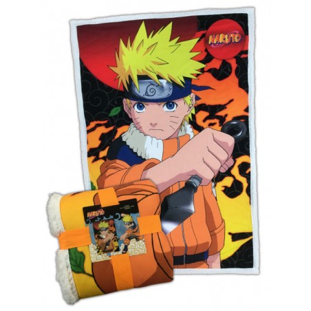 NARUTO UZUMAKI FLEECE SHERPA BLANKET 100X150CM