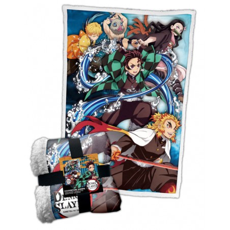 DEMON SLAYER CHARACTERS FLEECE SHERPA BLANKET 100X150CM