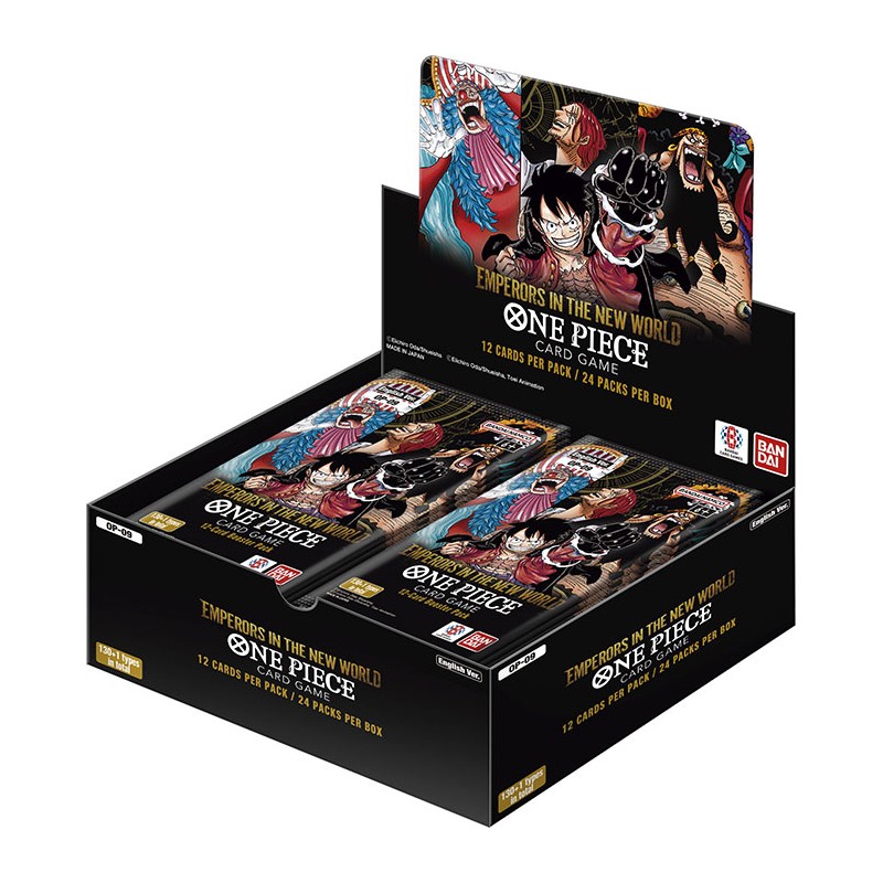 BANDAI ONE PIECE OP-09 EU EMPERORS IN THE NEW WORLD BOX SIGILLATO 24 BUSTE ENGLISH VERSION