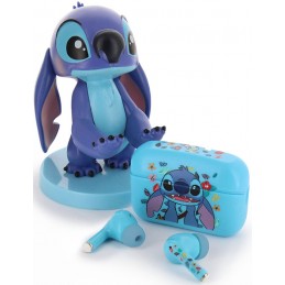 EXQUISITE GAMING DISNEY STITCH EAR BUDS AND CABLE GUY FIGURE BUNDLE