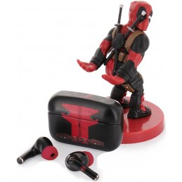 MARVEL DEADPOOL EAR BUDS E CABLE GUY FIGURE BUNDLE EXQUISITE GAMING