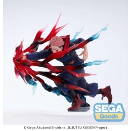 SEGA GOODS JUJUTSU KAISEN YUJI ITADORI BLACK FLASH LUMINASTA FIGURE STATUE