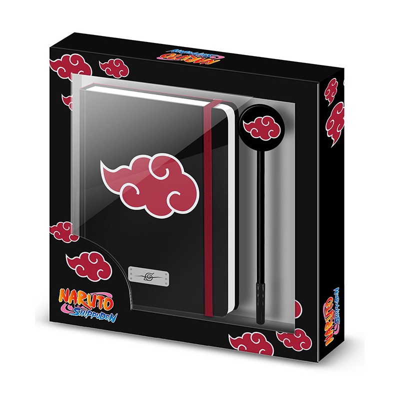 NARUTO SHIPPUDEN AKATSUKI DIARIO E PENNA SET KARACTERMANIA