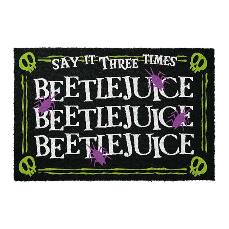 GRUPO ERIK BEETLEJUICE SAY IT THREE TIMES DOORMAT