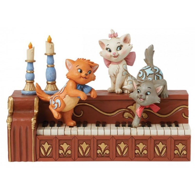 GLI ARISTOGATTI PAWS AT PLAY DISNEY TRADITIONS STATUA FIGURE ENESCO