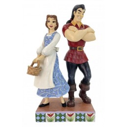 LA BELLA E LA BESTIA BELLE E GASTON DISNEY TRADITIONS STATUA FIGURE ENESCO