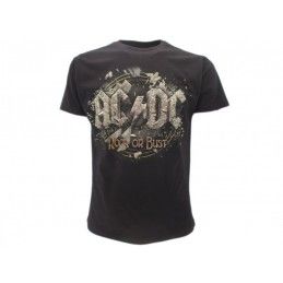 MAGLIA T SHIRT AC DC ROCK OR BUST