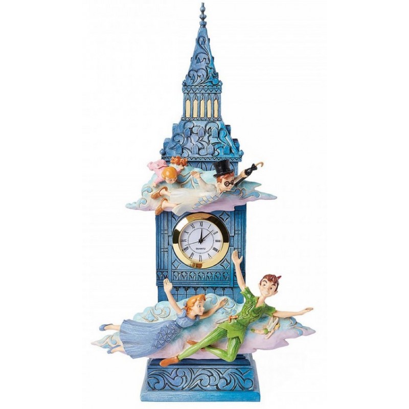 ENESCO DISNEY TRADITIONS PETER PAN BIG BEN CLOCK STATUE RESIN FIGURE