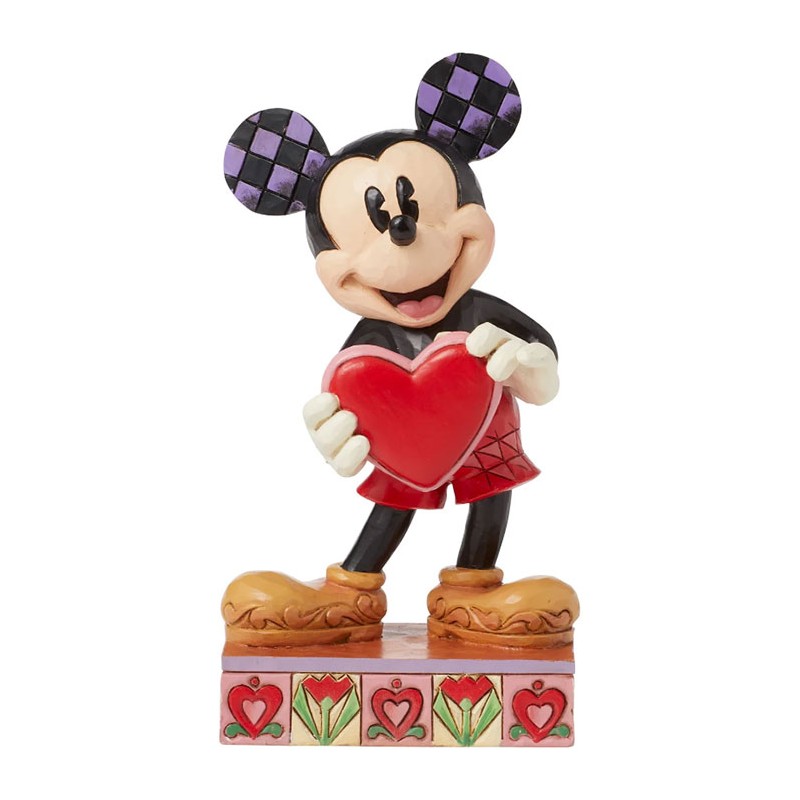 MICKEY WITH HEART DISNEY TRADITIONS STATUA FIGURE ENESCO