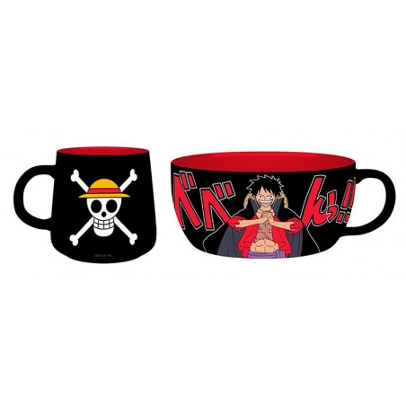 ONE PIECE MONKEY D. LUFFY BREAKFAST SET MUG AND BOWL