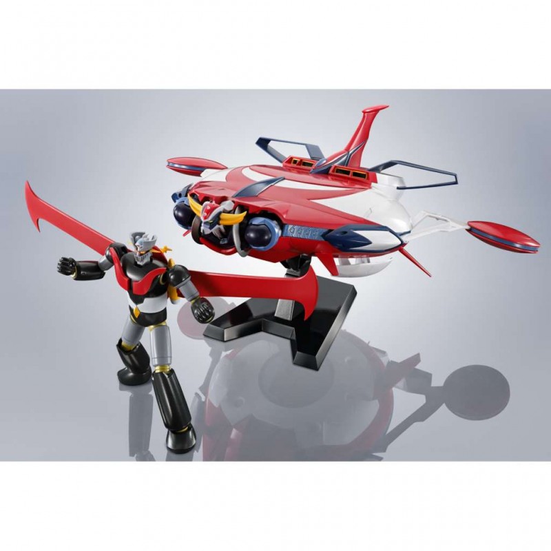 BANDAI ROBOT SPIRITS GOLDRAKE GRENDIZER U SPAZER AND MAZINGER Z ACTION FIGURES SET