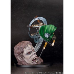 L'ATTACCO DEI GIGANTI LEVI VS BEAST TITAN 1/7 STATUA 28CM FIGURE PROOF