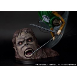 L'ATTACCO DEI GIGANTI LEVI VS BEAST TITAN 1/7 STATUA 28CM FIGURE PROOF