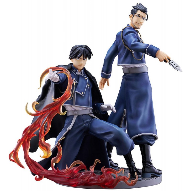 PROOF FULLMETAL ALCHEMIST BROTHERHOOD ROY MUSTANG AND MAES HUGHES KIZUNA 1/7 STATUE