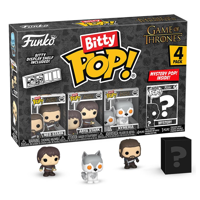 FUNKO BITTY POP! GAME OF THRONES 4 PACK NED STARK VINYL MINI FIGURE FUNKO