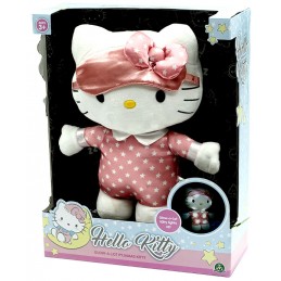 HELLO KITTY GLOW A LOT PIJAMAS KITTY 30CM PUPAZZO PELUCHE FIGURE CON LUCI E SUONI GIOCHI PREZIOSI