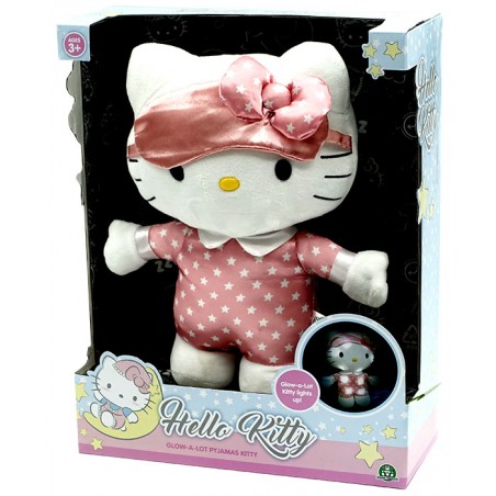 HELLO KITTY GLOW A LOT PIJAMAS KITTY 30CM PLUSH FIGURE LIGHT UP