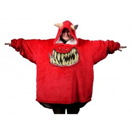 WARHAMMER 40K FELPA OVERSIZED HOODIE BLANKET SQUIG RED AAA MERCHANDISE