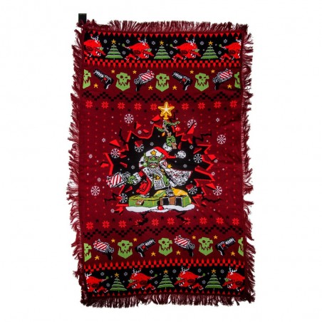 WARHAMMER 40K KNITTED BLANKET GOBBO RED 160X102CM