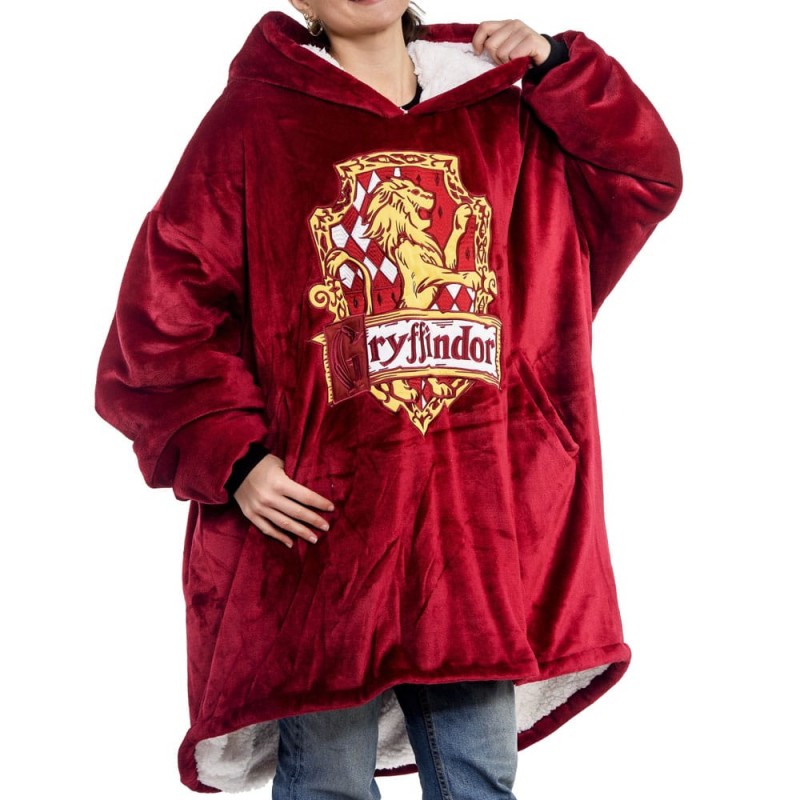 HARRY POTTER GRIFONDORO FELPA OVERSIZED HOODIE BLANKET AAA MERCHANDISE