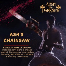 SYNDICATE COLLECTIBLES ARMY OF DARKNESS ASH CHAINSAW PROP REPLICA 71CM