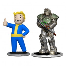 SYNDICATE COLLECTIBLES FALLOUT T-51 POWER ARMOR AND VAULT BOY COLLECTIBLE FIGURE SET F