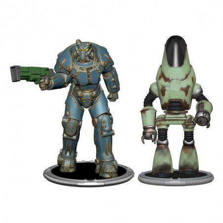 FALLOUT X-01 POWER ARMOR AND PROTECTOR COLLECTIBLE FIGURE SET D