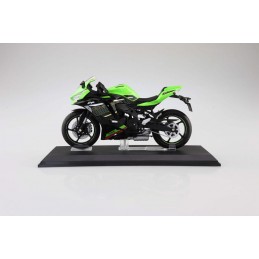 KAWASAKI NINJA ZX-25R LIME GREEN X EBONY DIECAST BIKE SERIES 1/12 MODEL AOSHIMA