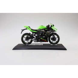 KAWASAKI NINJA ZX-25R LIME GREEN X EBONY DIECAST BIKE SERIES 1/12 MODEL AOSHIMA