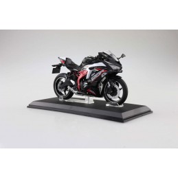 KAWASAKI NINJA ZX-25R SPARK BLACK X STARDUST WHITE DIECAST BIKE SERIES 1/12 MODEL AOSHIMA