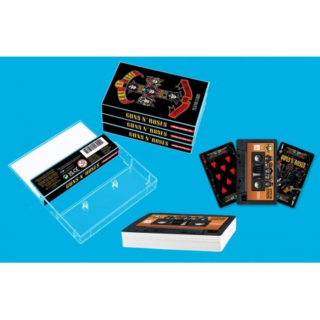 GUNS N' ROSES CASSETTE PLAYING CARDS MAZZO CARTE DA GIOCO