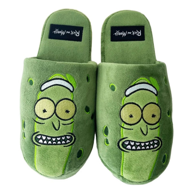 GROOVY UK  RICK AND MORTY PICKLE RICK SLIPPERS SIZE EU 42-44