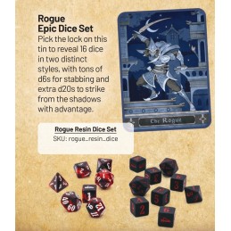 BEADLE AND GRIMM'S THE ROGUE CHARACTER CLASS EPIC RPG 16X DICE SET