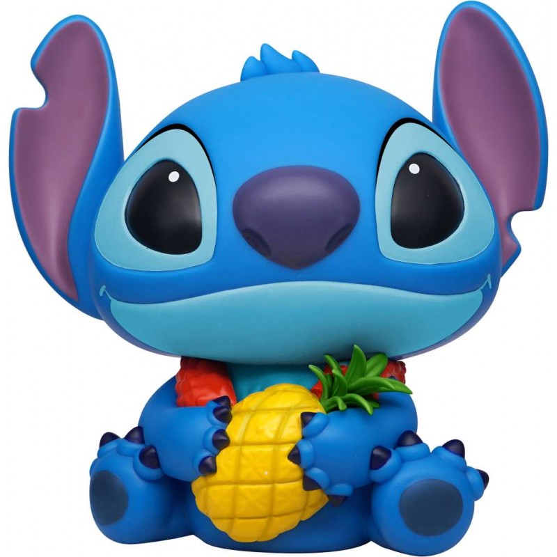 MONOGRAM LILO AND STITCH WITH PINEAPPLE MONEY BANK FIGURE