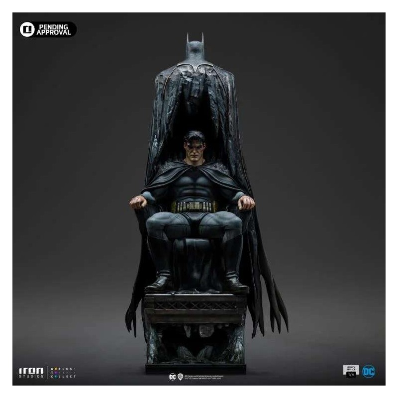 IRON STUDIOS BATMAN AND BRUCE WAYNE LEGACY REPLICA 1/4 RESIN STATUE