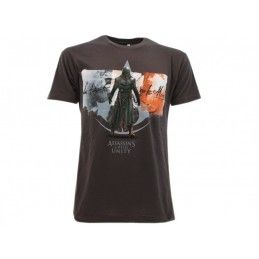 MAGLIA T SHIRT ASSASSIN'S CREED UNITY BANDIERA GRIGIA
