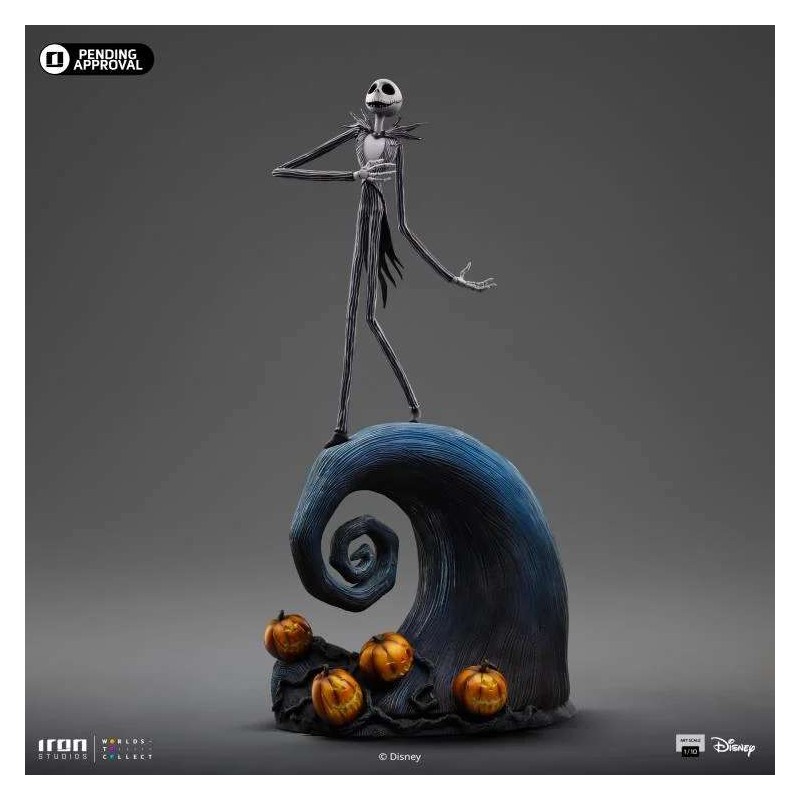 IRON STUDIOS NIGHTMARE BEFORE CHRISTMAS JACK SKELLINGTON ART SCALE 1/10 RESIN STATUE FIGURE