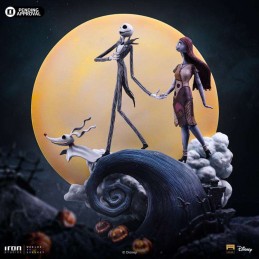 NIGHTMARE BEFORE CHRISTMAS JACK & SALLY ART SCALE DELUXE 1/10 STATUA FIGURE IRON STUDIOS